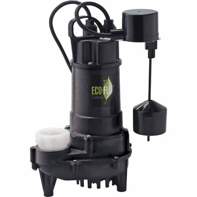 ECO-FLO Products Inc. 3/4 HP Cast-Iron Sump Pump with Vertical Switch