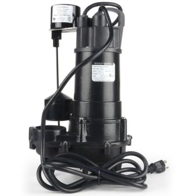 Image showing  3/4 HP 115V Electric Cast Iron Sump Pump with Vertical Switch, 6,000 GPH