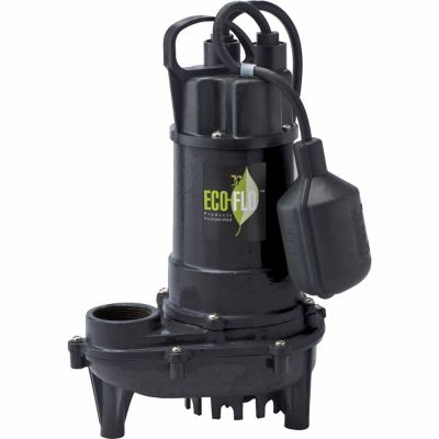 ECO-FLO Products Inc. 1/2 HP Cast-Iron Sump Pump with Wide-Angle Switch