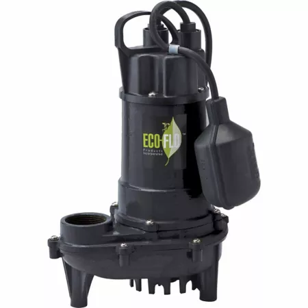 ECO-FLO Products Inc 1/2 HP 115V Cast Iron Electric Sump Pump with Wide Angle Switch 4 400 GPH Sump Pumps