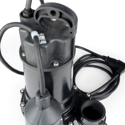 Image showing  1/2 HP 115V Electric Cast Iron Sump Pump with Wide-Angle Switch, 4,400 GPH