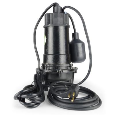 Image showing  1/2 HP 115V Electric Cast Iron Sump Pump with Wide-Angle Switch, 4,400 GPH