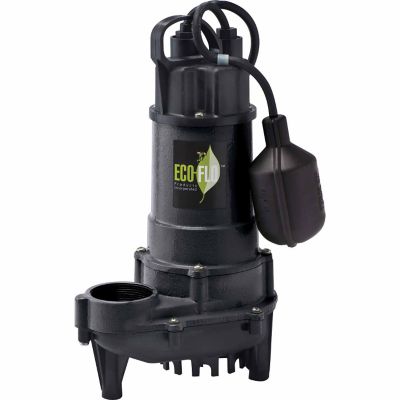 ECO-FLO Products Inc. 3/4 HP Cast-Iron Sump Pump with Wide-Angle Switch