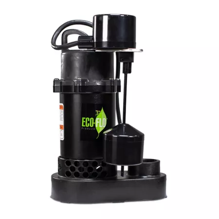 ECO-FLO Products Inc Anodized Aluminum Electric Sump Pump 1/3 HP 115V with Vertical Switch 3 540 GPH Sump Pumps