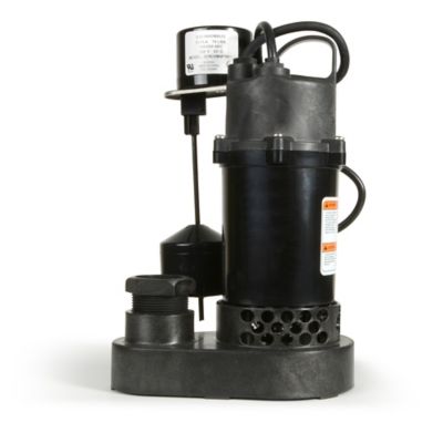 Image showing 5 th ECO-FLO Products Inc. 1/3 HP 115V Electric Anodized Aluminum Sump Pump with Vertical Switch, 3,540 GPH