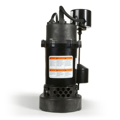 Image showing 7 th ECO-FLO Products Inc. 1/3 HP 115V Electric Anodized Aluminum Sump Pump with Vertical Switch, 3,540 GPH