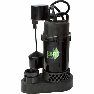 ECO-FLO Products Inc. 1/2 HP Anodized Aluminum Sump Pump with Vertical Switch