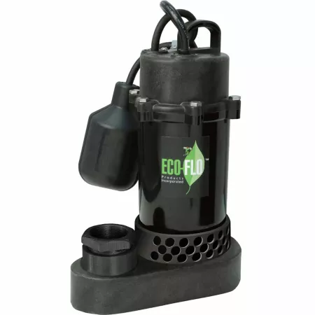 ECO-FLO Products Inc Anodized Aluminum Electric Sump Pump 1/3 HP 115V with Wide Angle Switch 3 540 GPH Sump Pumps