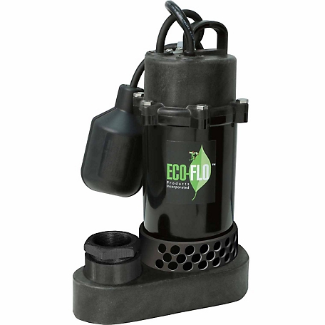 ECO-FLO Products Inc. Anodized Aluminum Sump Pump with Wide-Angle Switch, SPP33W