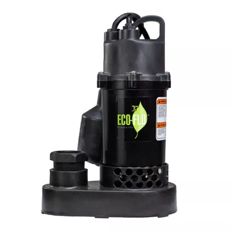 ECO-FLO Products Inc 1/3 HP Anodized Aluminum Sump Pump with Wide Angle Switch Sump Pumps