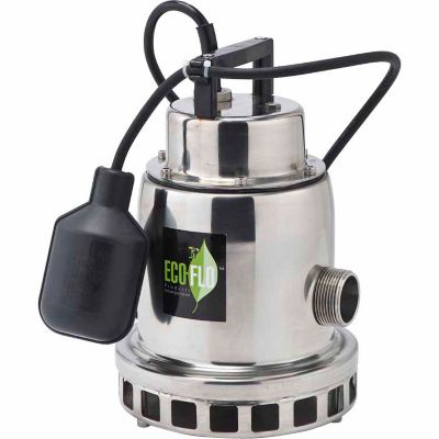 115V Stainless Steel Utility Water Pump with Wide-Angle Switch - ECO-FLO Products Inc. SEP50W