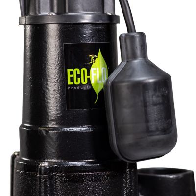 Image showing 5 th ECO-FLO Products Inc. 1/2 hp 115 V Electric Cast Iron Sewage Pump, 5,700 GPH