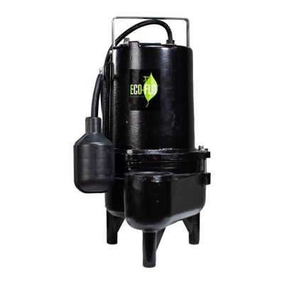 ECO-FLO Products Inc. 6/10 HP 115V Electric Sewage Pump, 8,400 GPH