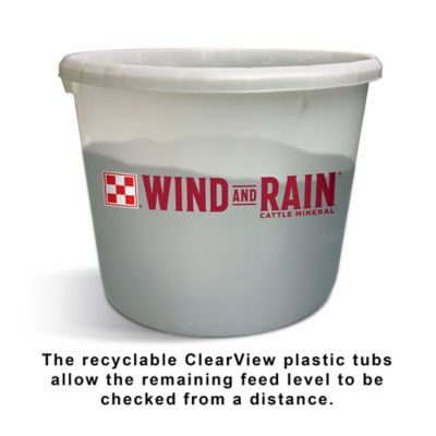 Image showing  Wind and Rain All Season 4 Beef Cattle Mineral Tub, 125 lb. Tub