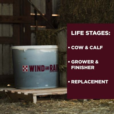 Image showing  Wind and Rain All Season 4 Beef Cattle Mineral Tub, 125 lb. Tub