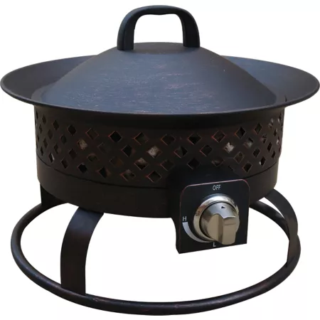 Bond Aurora Steel Gas Fire Bowl 54 000 BTU Fire Pits