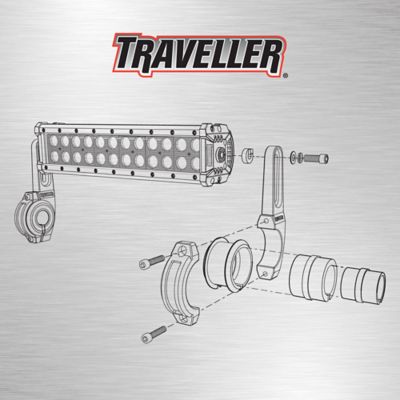 Image showing  Adjustable Truck Tube Light Mounts, 2 in., 2 pc.
