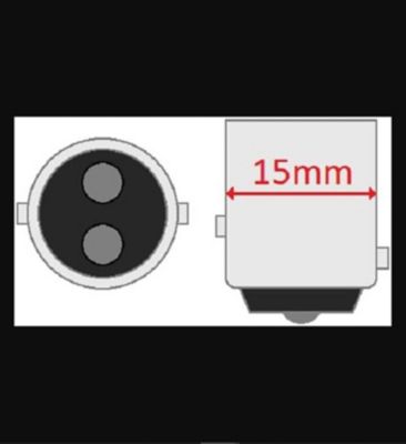 Image showing  1157LL Long Life BAY15D Replacement Trailer Light Bulbs, Amber, 2-Pack