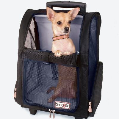 Image showing 3 th Snoozer Roll Around Microfiber Pet Carrier, Large, Black