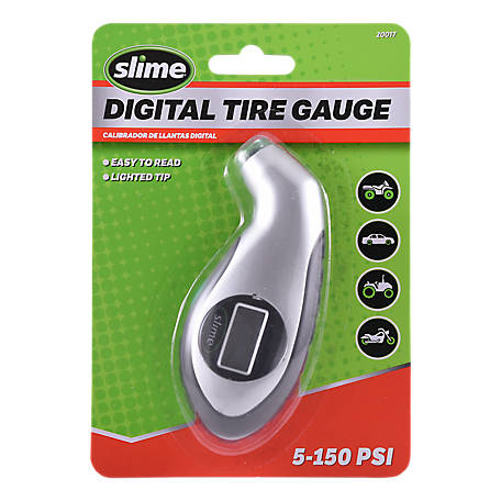 Slime 20017 Digital Tire Gauge 5 to 150 PSI for sale online 