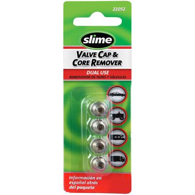 Slime Valve Core Remover and Tire Valve Caps