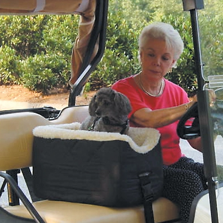 Snoozer Lookout Pet Golf Cart Seat, Black, Small