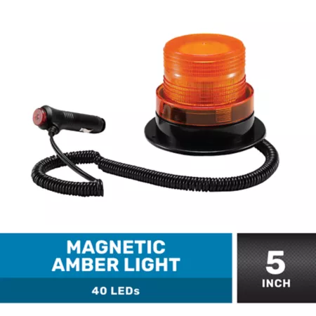 Traveler Magnetic Amber Light 5 in. Automotive Work Lights