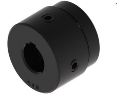 Image showing  11/16 in. W Series Hub, Round Bore with Keyway and Set Screws