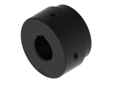 Image showing  7/8 in. x Series Hub for Sprocket or Pulley, Round Bore with Keyway and Set Screws