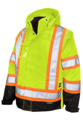 Tough Duck Men's Hi-Vis 5-in-1 Safety Jacket