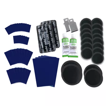 Slime Deluxe Rubber Patch Kit for all rubber repairs 60 pieces. Tire Sealants & Patches