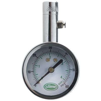 Image showing  5-60 PSI Chrome Dial Tire Gauge
