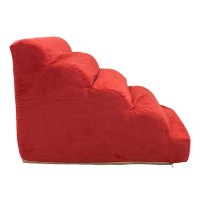 Image showing  Scalloped Luxury Micro Suede Pet Ramp