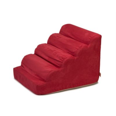 Image showing  Scalloped Luxury Micro Suede Pet Ramp