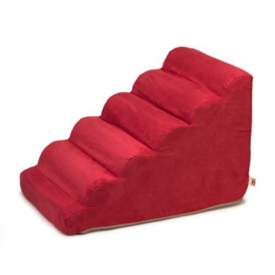 Image showing  Scalloped Luxury Micro Suede Pet Ramp