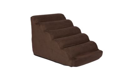 Image showing 2 th Snoozer Scalloped Luxury Micro Suede Pet Ramp