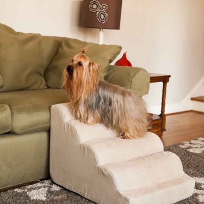 Image showing  Scalloped Luxury Micro Suede Pet Ramp
