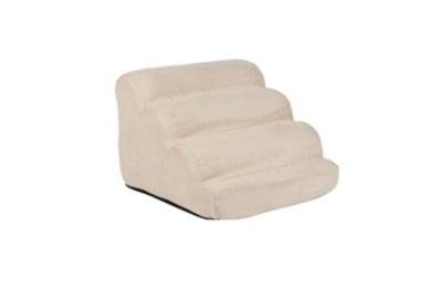 Snoozer Scalloped Luxury Micro Suede Pet Ramp