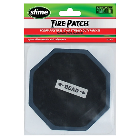 Slime 4 in. Heavy-Duty Bias Ply Tire Patches, 2-Pack