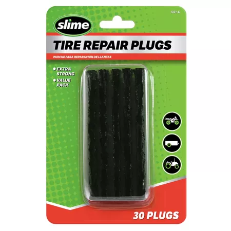 Slime Tire Repair Plugs Black 30 Pack Tire Repair Tools