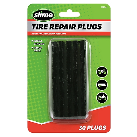 Slime Tire Repair Plugs, Black, 30-Pack