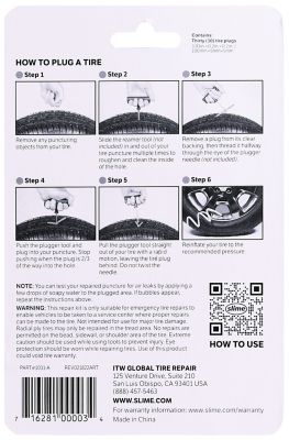 Image showing  Tire Repair Plugs, Black, 30-Pack