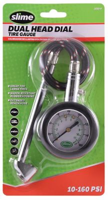 Slime 10-160 PSI Dual Head Dial Tire Gauge