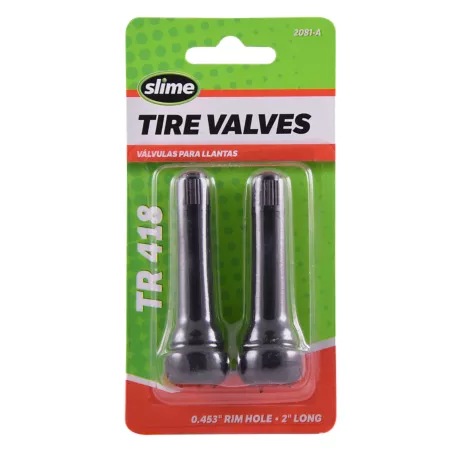 Slime Tubeless Tire Valves for TR-418 Tires Pack of 2 Tire Valve Stems