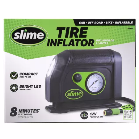 Slime 12V Tire Inflator with Gauge and Light Tire Inflators