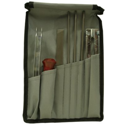 Image showing  8 pc. Chainsaw Chain Sharpening Kit, 3 Round Files, CS-08PFK
