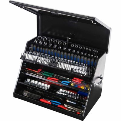 Image showing  19 in. x 30 in. x 20-3/8 in. Portable Top Chest, Black, 85.98 lb., 500 lb. Capacity