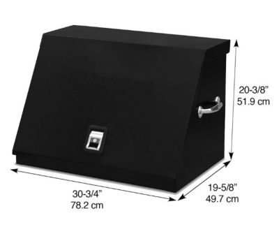 Image showing  19 in. x 30 in. x 20-3/8 in. Portable Top Chest, Black, 85.98 lb., 500 lb. Capacity