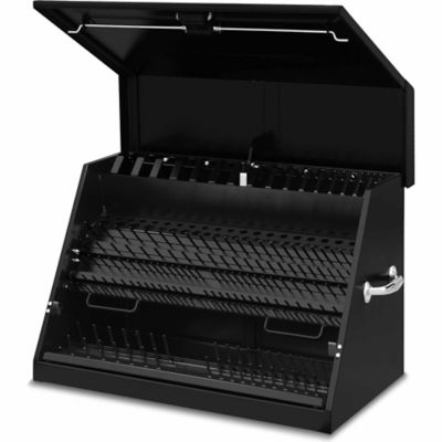 Image showing 7 th Montezuma 19 in. x 30 in. x 20-3/8 in. Portable Top Chest, Black, 85.98 lb., 500 lb. Capacity