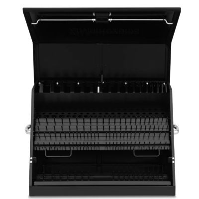 Image showing 8 th Montezuma 19 in. x 30 in. x 20-3/8 in. Portable Top Chest, Black, 85.98 lb., 500 lb. Capacity